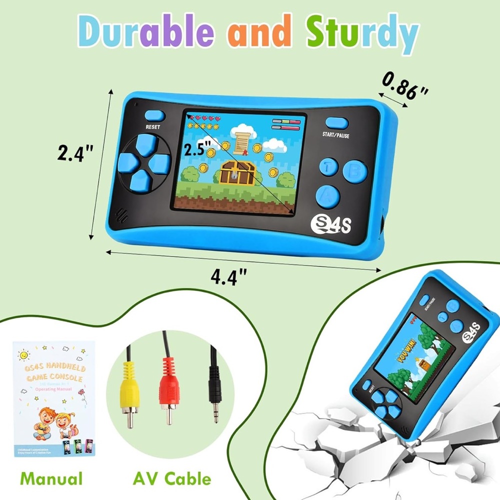 Blue Handheld Gaming Console - Picture 2 of 4